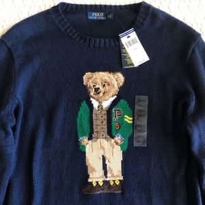 $209 NWT Ralph Lauren by Polo Bear P-Wing Sweater